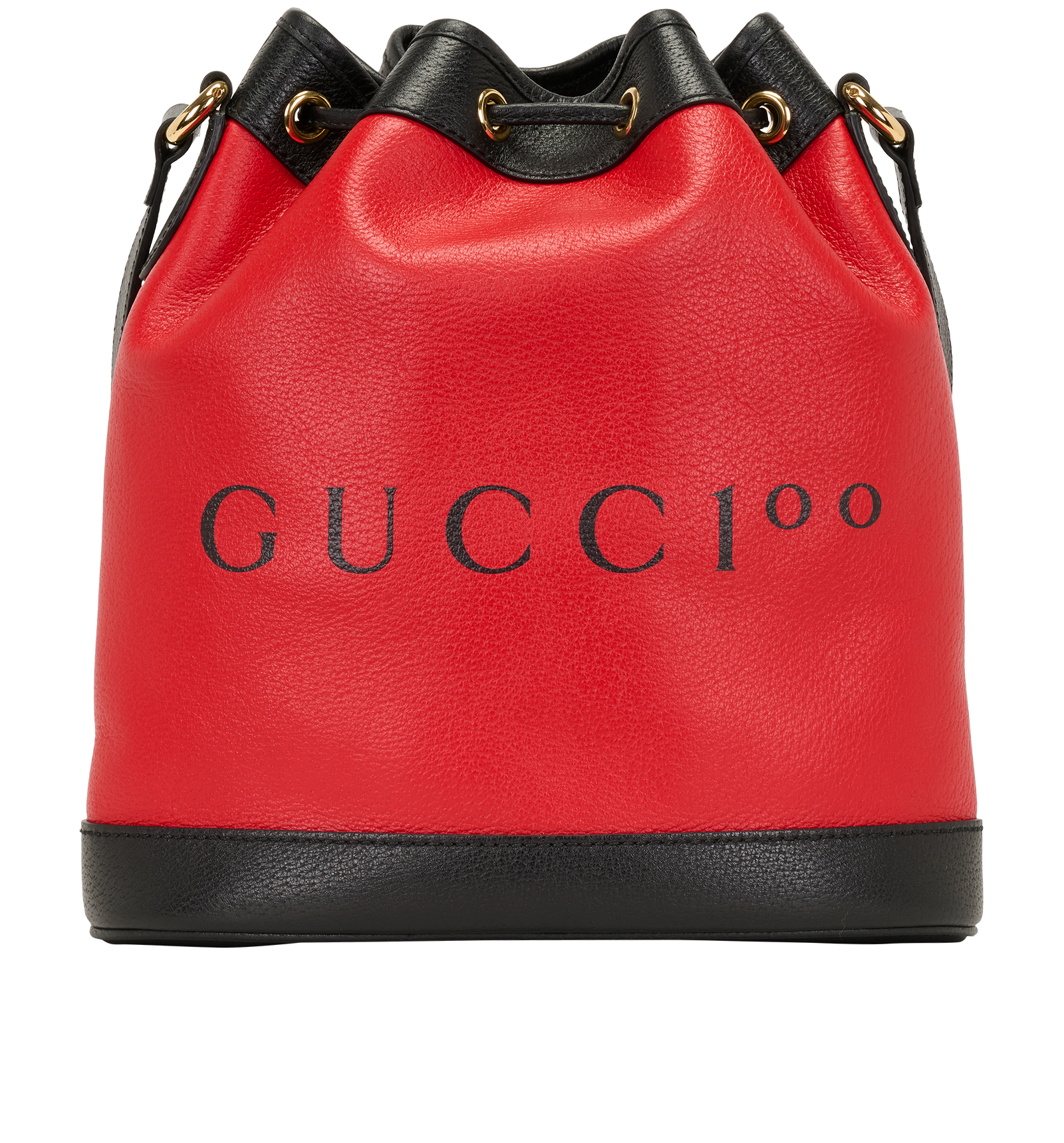 100th Uniform Bucket Bag, &pound;450, Handbags, Red, Leather, Back view